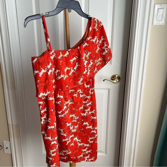 /Indulge/ Horse Design one shoulder Dress - Picture 3 of 12